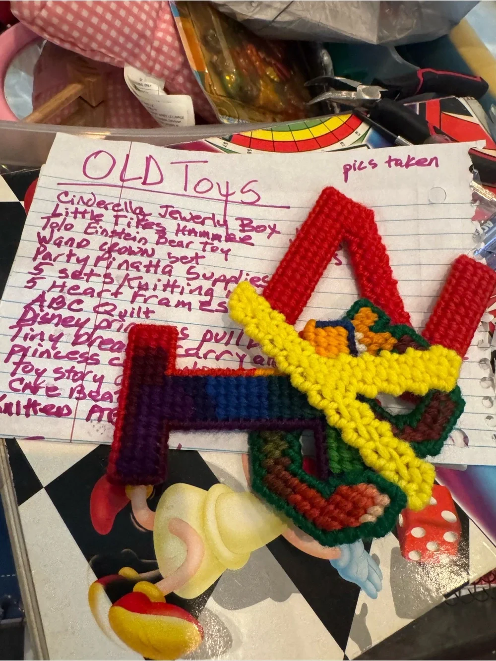 Handmade Colorful Crochet Alphabet Letters - Kids Toys